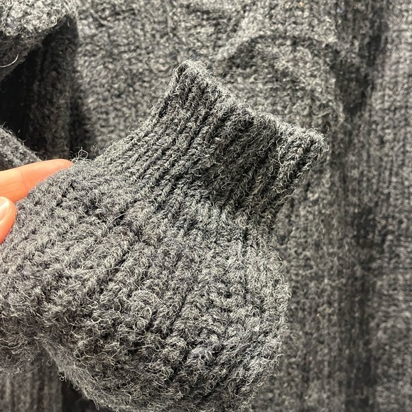 Arancrafts Ireland 100% Wool Crew Neck Sweater Grey Size XXL - Unisex jumper - Picture 4 of 10